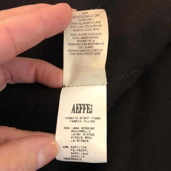 Cheap and Chic by Moschino Zip Front Long Sleeve Virgin Wool Blend Jacket Size 6 - Picture 6 of 8